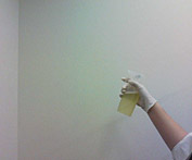 (6)ミストを空間に向けてスプレーする。 (6)ミストを空間に向けてスプレーする。